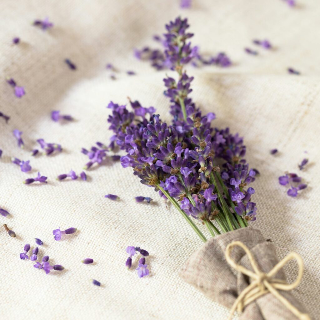 Aromatherapy Infused Silk Scrunchie - Lavender Haze